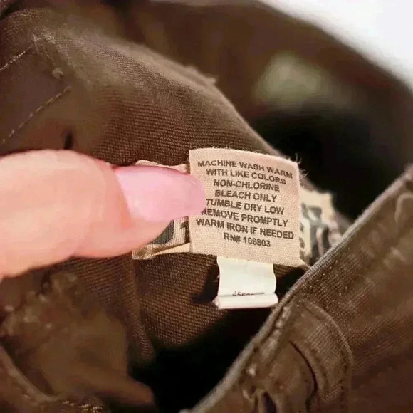 Duluth Trading Sz 48 x 30 Flex Fire Hose Relaxed Fit Cargo Work Pant oil stains - Picture 12 of 16